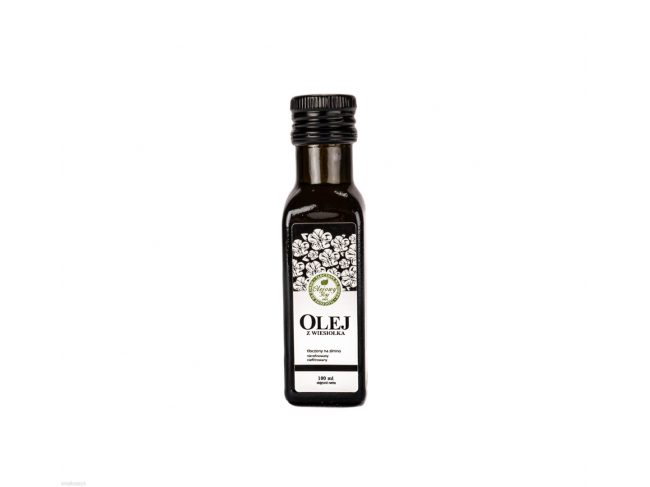 Olej z wiesiołka, zdrowy do dressingów i sałatek, bogaty w omega-6, z nasion żółtej rośliny