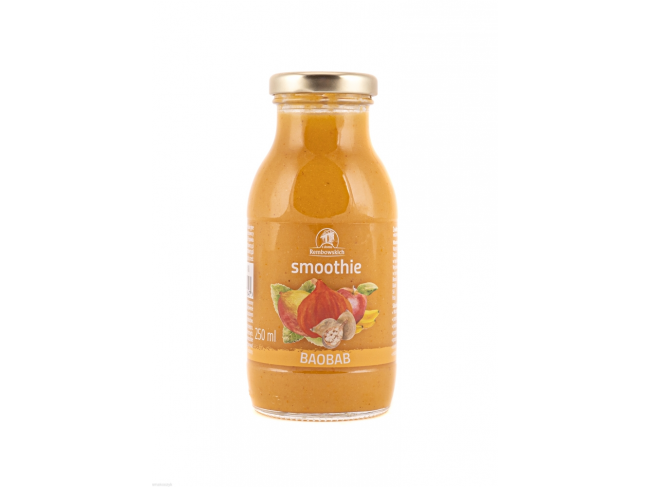 Smoothie baobab, bogaty w witaminę C, kwas nikotynowy, wapń, potas i tiaminę