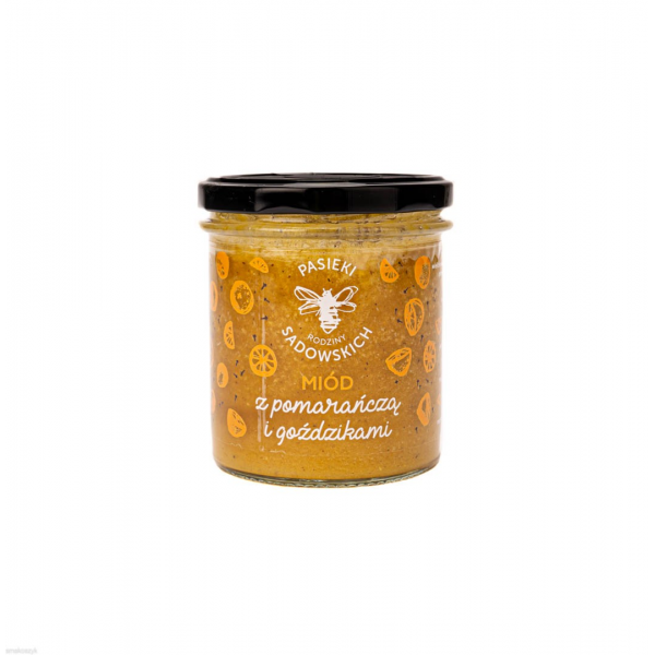 Miód z pomarańczą i goździkami wyjątkowy aromat, rozkoszny smak i kolor, doskonały do ciast