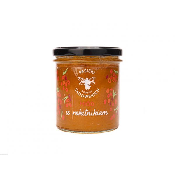 Miód z rokitnikiem, jagody rokitnika wyróżnia wysoka zawartość witaminy C, podnosi odporność