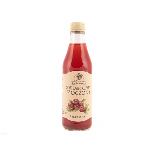Sok jabłkowy z żurawiną, witaminami, beta-karotenem i luteiną, dba o narząd wzroku