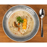 Zupa krupnik, aromatyczna, smak grzybowo-warzywny, na naturalnych składnikach