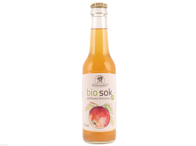 Bio sok jabłkowy tłoczony, smaczny, 100% soku wyciskanego z owoców