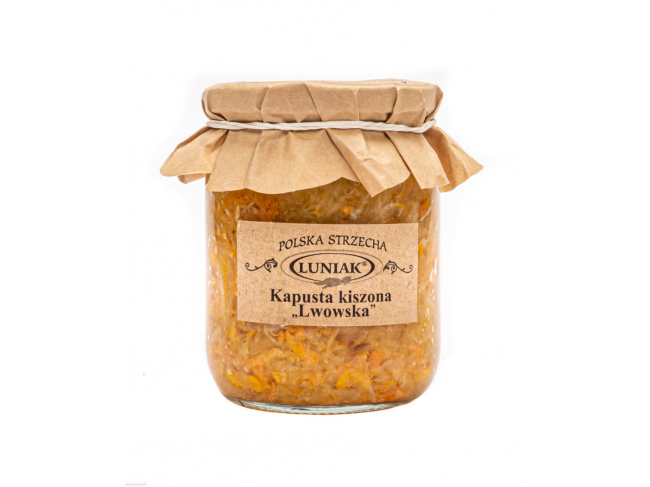 Kapusta kiszona lwowska, idealna z marchewką, jabłkiem, kminkiem, kolendrą lub koprem