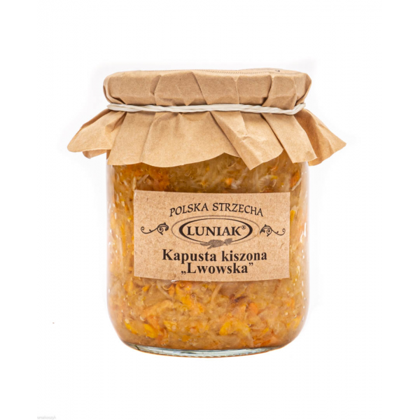 Kapusta kiszona lwowska, idealna z marchewką, jabłkiem, kminkiem, kolendrą lub koprem