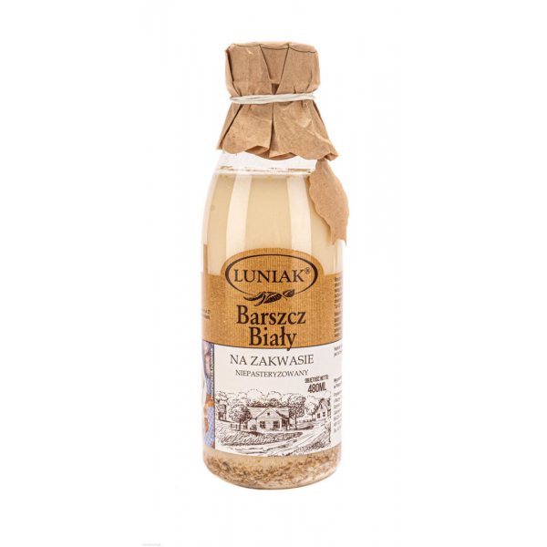 Barszcz biały na zakwasie, naturalny, bez konserwantów, smaczny, niepasteryzowany