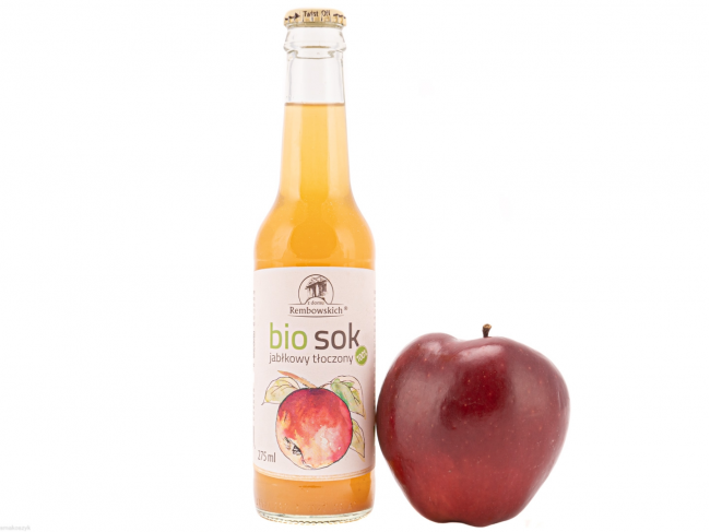Bio sok jabłkowy tłoczony, zdrowy, naturalny, bez konserwantów, pomaga w odchudzaniu