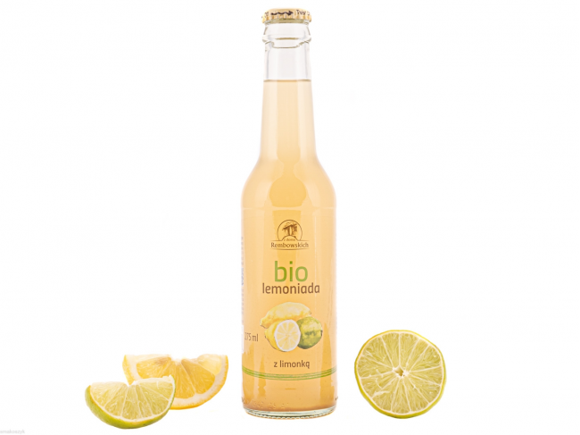 Bio lemoniada z dodatkiem limonki, smaczna, orzeźwiająca, do szkoły i biura