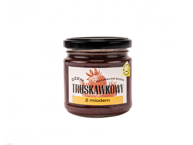 Dżem truskawkowy z miodem, wspaniały do naleśników, naturalnie słodki, aromatyczny