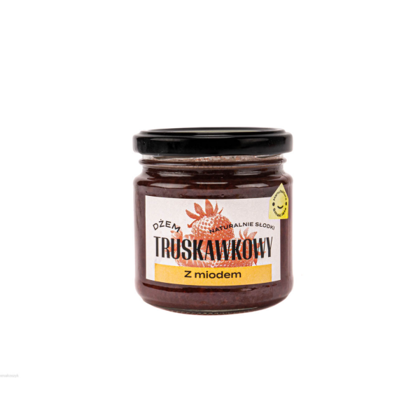 Dżem truskawkowy z miodem, wspaniały do naleśników, naturalnie słodki, aromatyczny