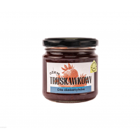 Dżem truskawkowy, dla diabetyków, bez dodatku cukru, 25kcal w 100g, słodzony erytrolem