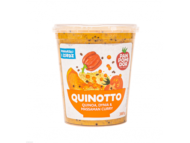 Quinotto czyli risotto z komosy ryżowej, idealnie smakuje posypane parmezanem z łyżką masła