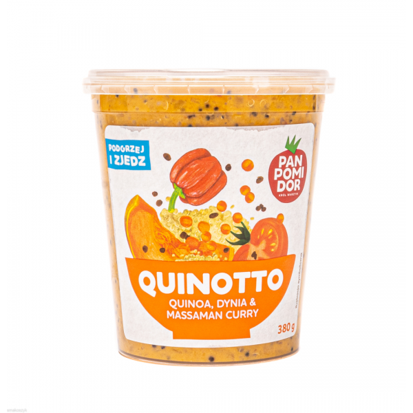 Quinotto czyli risotto z komosy ryżowej, idealnie smakuje posypane parmezanem z łyżką masła