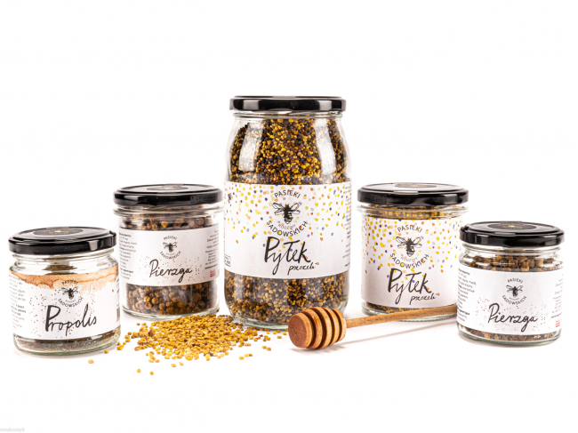 Pyłek, pierzga, propolis, produkty pszczele, działają przeciwzapalnie i odtruwająco, naturalne i zdrowe