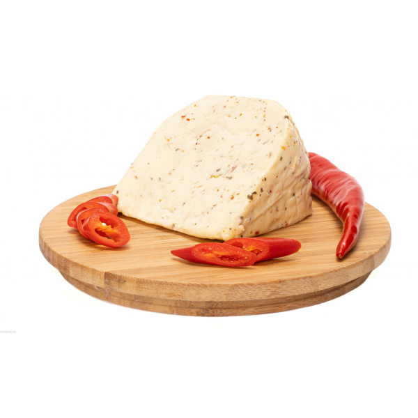 Ser Koryciński Swojski, z chili i oregano, tradycyjna receptura, idealny do pieczywa
