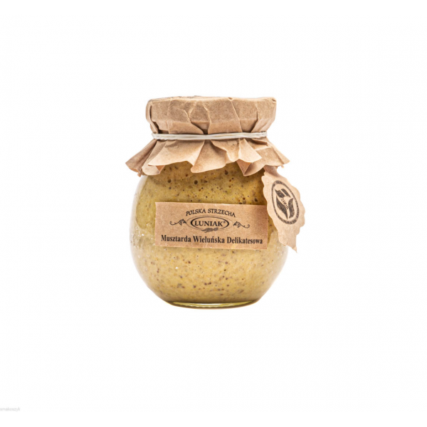 Musztarda wieluńska delikatesowa, ziarna gorczycy, pozytywnie wpływają na układ pokarmowy