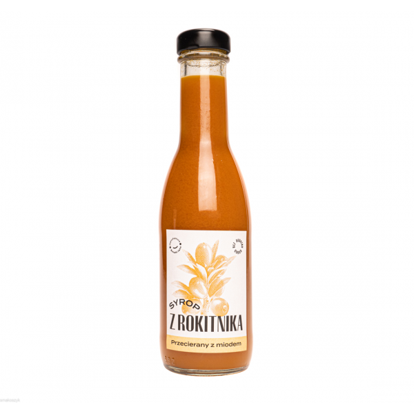Syrop rokitnik z miodem, wyjątkowy smak, zdrowy, źródło witaminy C
