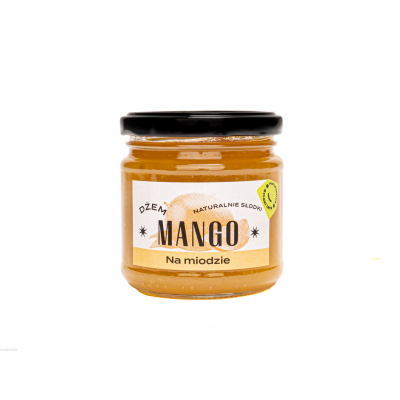 Dżem mango, naturalnie słodki, na miodzie, smaczny dodatek do twarożku i kanapek