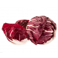 Sałata radicchio, dobrze smakuje pieczona, polana miodem lub balsamico