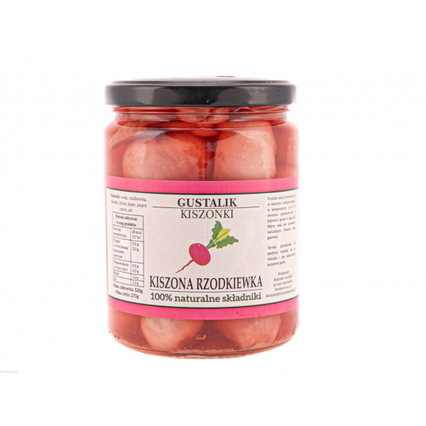 Kiszona rzodkiewka, zdrowa, chrupka i zawiera dużo witaminy C oraz minerały