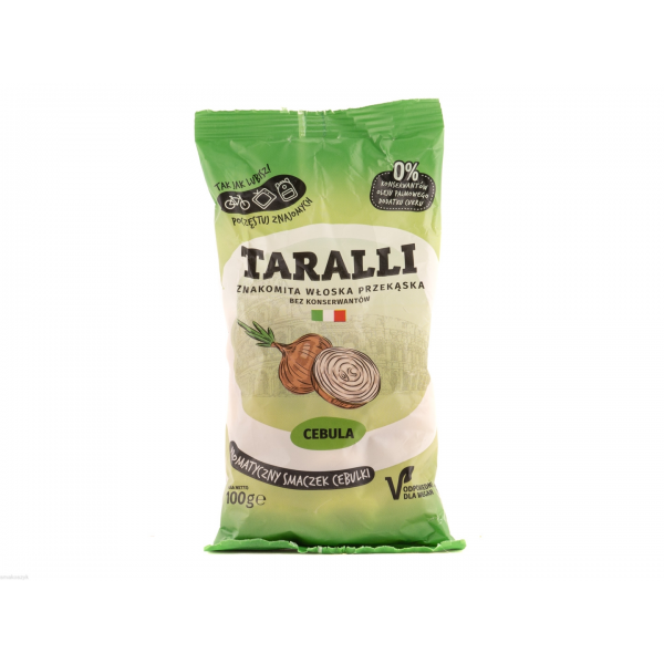 Taralli cebulowe, zdrowa włoska przekąska, doskonała na przyjęcia