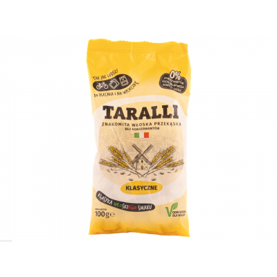 Taralli klasyczne, przekąska włoska, naturalny skład, idealna z oliwą