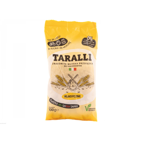 Taralli klasyczne, przekąska włoska, naturalny skład, idealna z oliwą