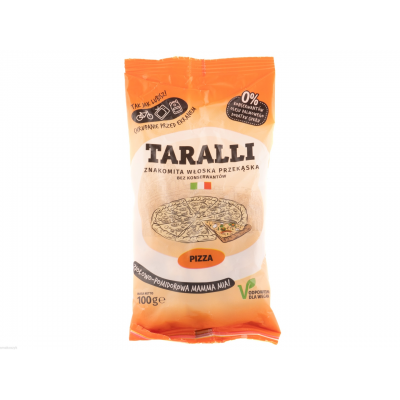 Taralli pizza, smaczna przekąska, naturalne składniki, do serów i dipów