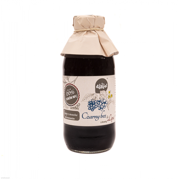 Czarny bez, lipa z aronią, sok bezpośrednio wyciskany z owoców w 66%