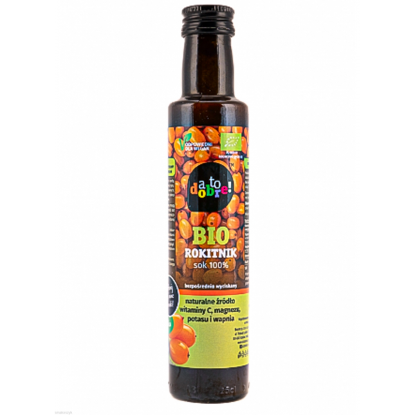 Bio rokitik, sok 100 %, wspomaga odporność, leczy bóle gardła, reumatyzm, suchy kaszel