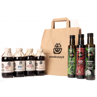 Syropy tradycyjne, soki 100%, naturalne produkty, prosty skład, bez konserwantów