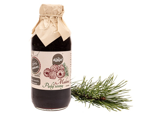 Syrop tradycyjny, malina, pędy sosny, aronia, idealny do herbaty i deserów