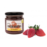Dżem z truskawki z miodem, idealny do pancake, do naleśnikow, do gofrów, kanapakę.