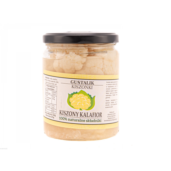 Kiszony kalafior, zdrowy, pełen witamin i minerałów, dobrze smakuje z  korzennymi przyprawami