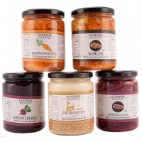 Kimchi, kiszonki, żur tradycyjny, zdrowe, smaczne, tradycyjne, naturalne przetwory