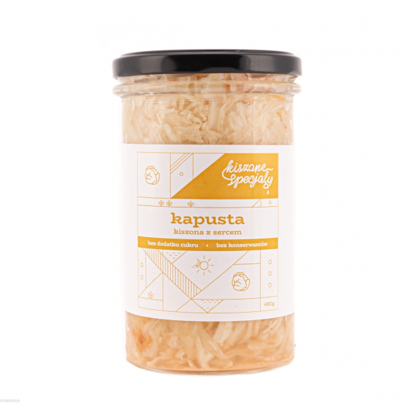 Kiszona kapusta dobrze smakuje ze startym jabłkiem, cebulą i surową marchewką, idealnie komponuje się z grzybami i z grochem