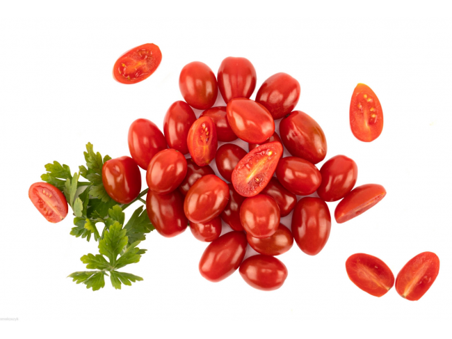 Pomidor cherry, smaczny, drobny, zawiera witaminy i minerały, do pizzy i sałatki
