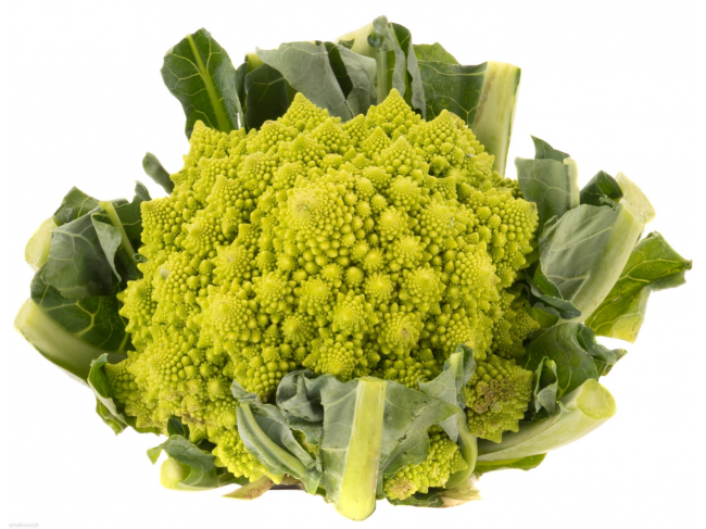 Kalafior zielony romanesco, zawiera błonnik, chlorofil, smaczny z orzechową nutą w sklepie online