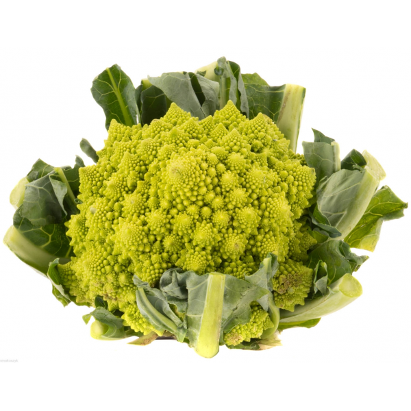 Kalafior zielony romanesco, zawiera błonnik, chlorofil, smaczny z orzechową nutą w sklepie online