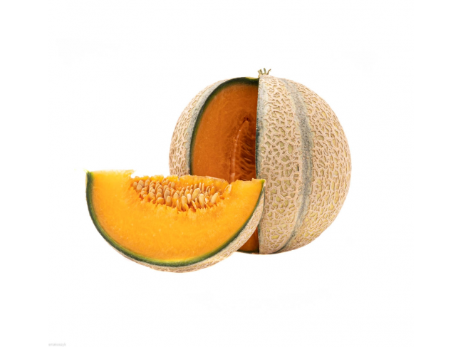 Melon Cantaloupe, żółty miąższ, bogaty w witaminy i minerały, zawiera cyrulinę