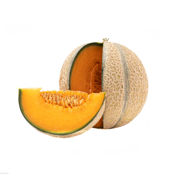 Melon Cantaloupe, żółty miąższ, bogaty w witaminy i minerały, zawiera cyrulinę